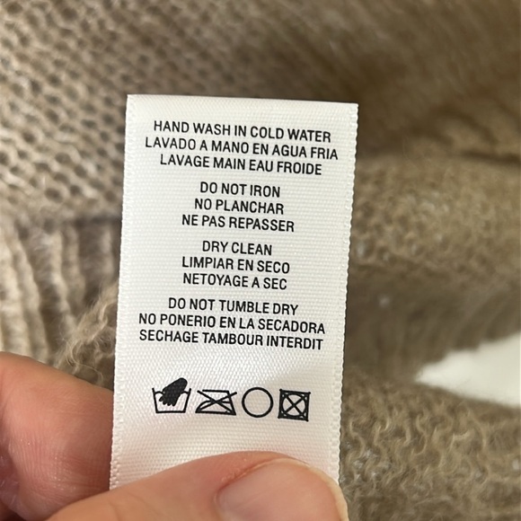 SUNDRY Mohair Wool Blend Lightweight Loose Knit Sweet Dreams Sweater Medium - Picture 13 of 16